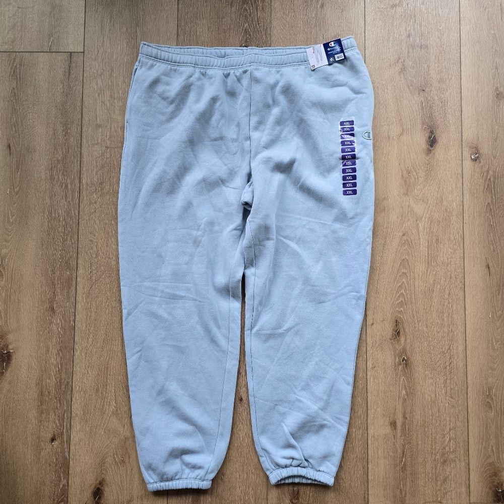New Womens Champion fleece Lined jogger sweats silver spotlight